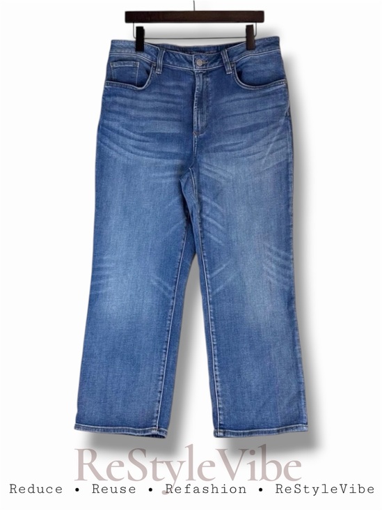 Chico's Denim - CHICO’S Women’s Size 2 US 12 Denim Jeans High Rise Straight Crop Style Stretch
